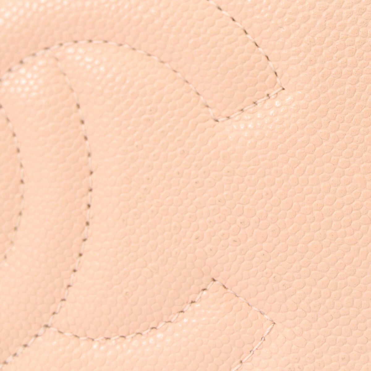 Chanel Pink Beige Caviar Gold Chain Vanity — view 8