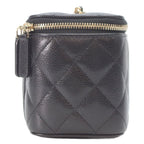Chanel Black Caviar Gold Vanity Chain Shoulder — view 4