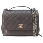 Chanel Black Caviar Gold Business Affinity 2-Way