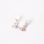 Chanel CC Logo Earrings 97 Button Metal Silver — view 4