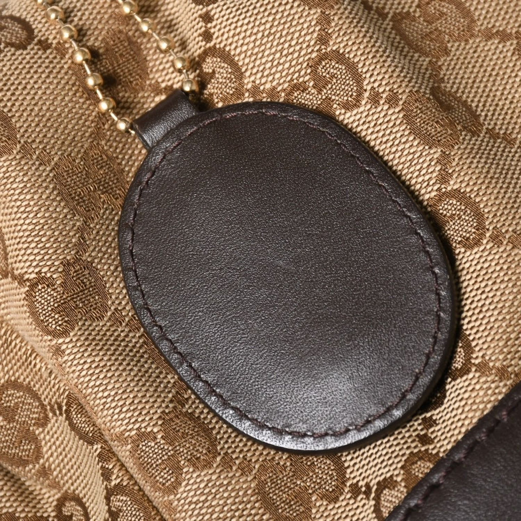 Gucci GG Canvas 2-Way Shoulder Bag Silver — view 8