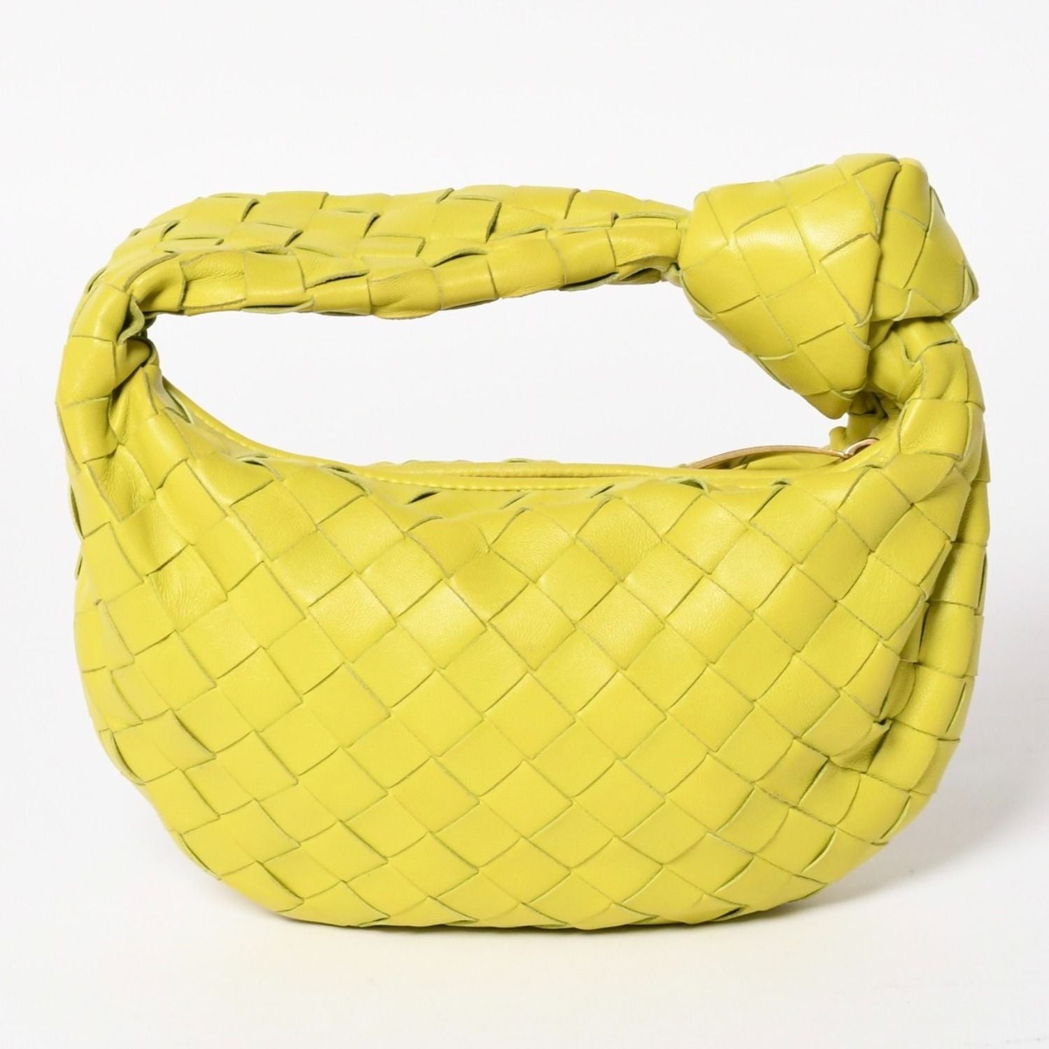 Bottega Veneta Mini Jodie Handbag Intrecciato Yellow Green — view 2