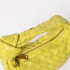 Bottega Veneta Mini Jodie Handbag Intrecciato Yellow Green — view 4