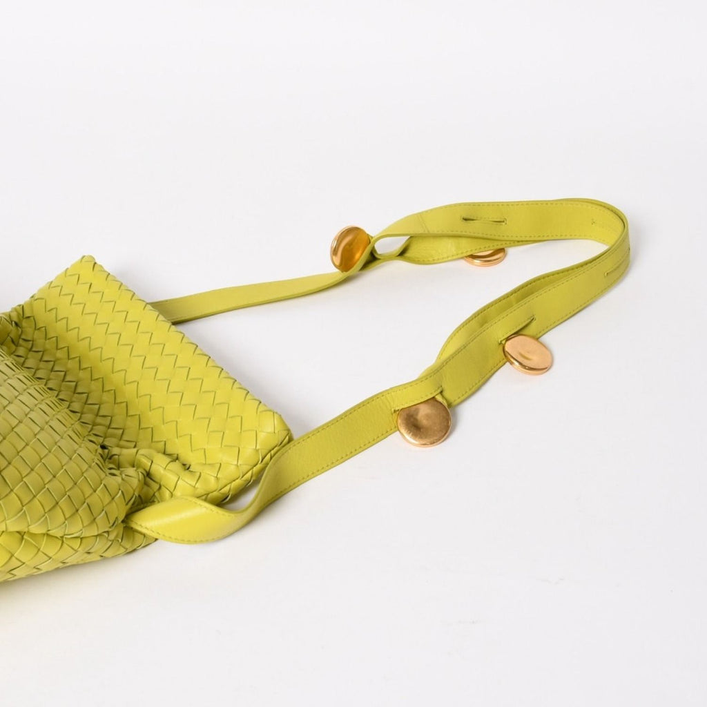 Bottega Veneta the Fold the Shoulder Bag Intrecciato Green — view 5