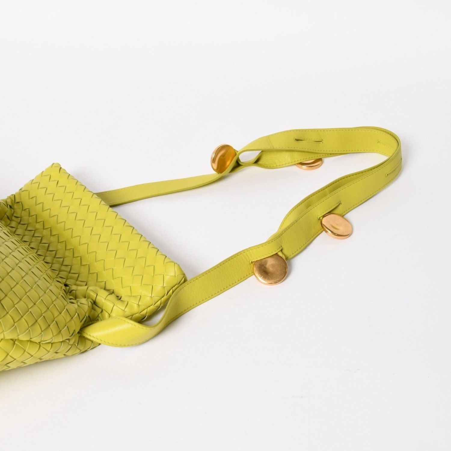 Bottega Veneta the Fold the Shoulder Bag Intrecciato Green — view 5