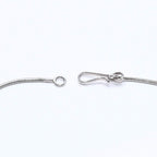 Chanel CC Logo Necklace Light Stone Silver — view 8
