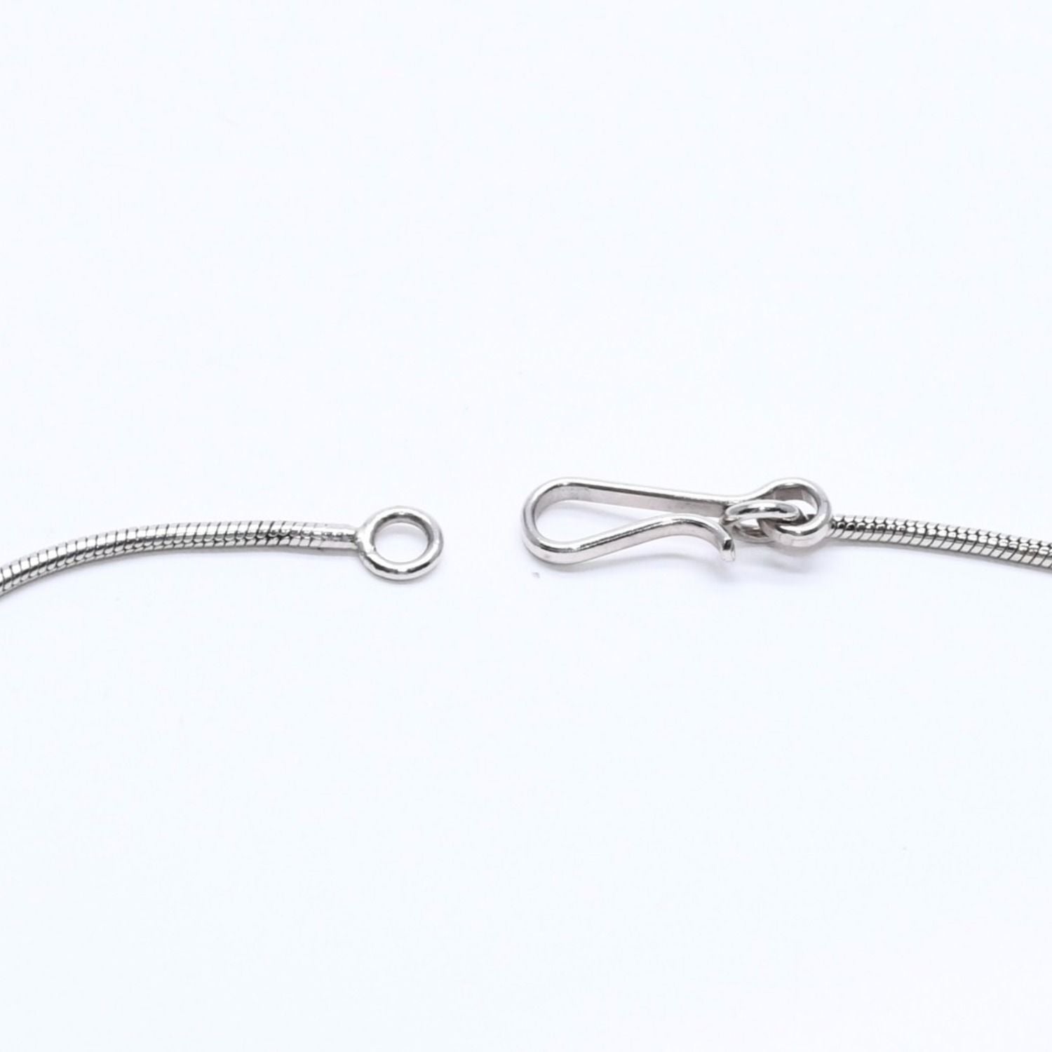 Chanel CC Logo Necklace Light Stone Silver — view 8