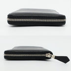 Hermes Ten Azap Wallet Black Silver Manufactured Around Chevre — view 4