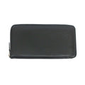 Hermes Ten Azap Wallet Black Silver Manufactured Around Chevre