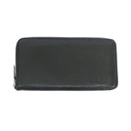 Hermes Ten Azap Wallet Black Silver Manufactured Around Chevre