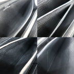 Hermes Ten Azap Wallet Black Silver Manufactured Around Chevre — view 7