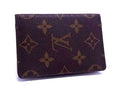Louis Vuitton Card Case Monogram Oh Ganizer Dupoche Brown Leather Bifold