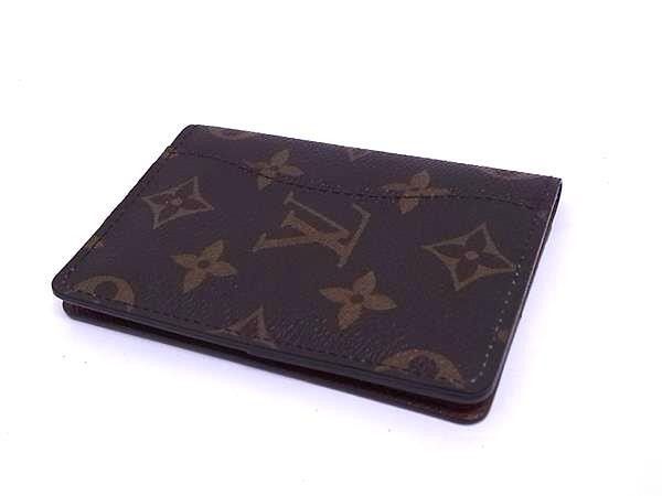 Louis Vuitton Card Case Monogram Oh Ganizer Dupoche Brown Leather Bifold — view 2