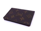 Louis Vuitton Card Case Monogram Oh Ganizer Dupoche Brown Leather Bifold — view 2