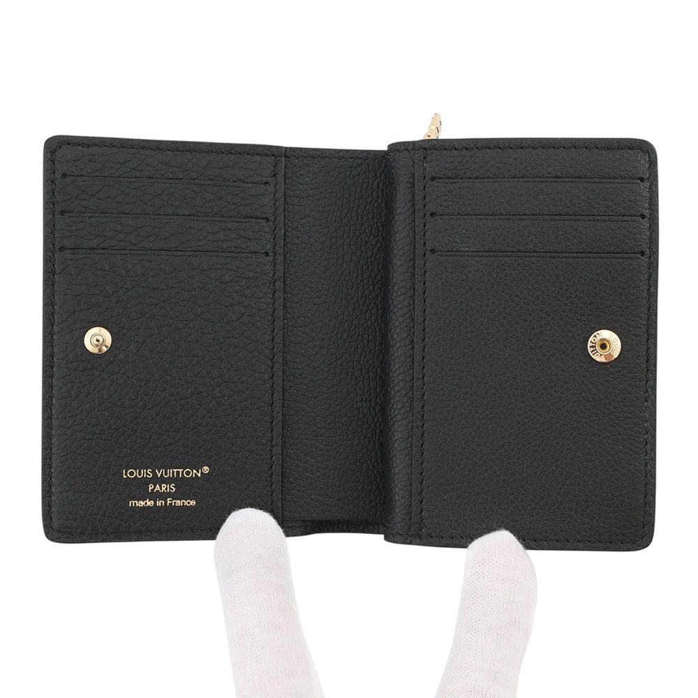 Louis Vuitton Bifold Wallet Monogram Empreinte Portefeuille Clair Black — view 4