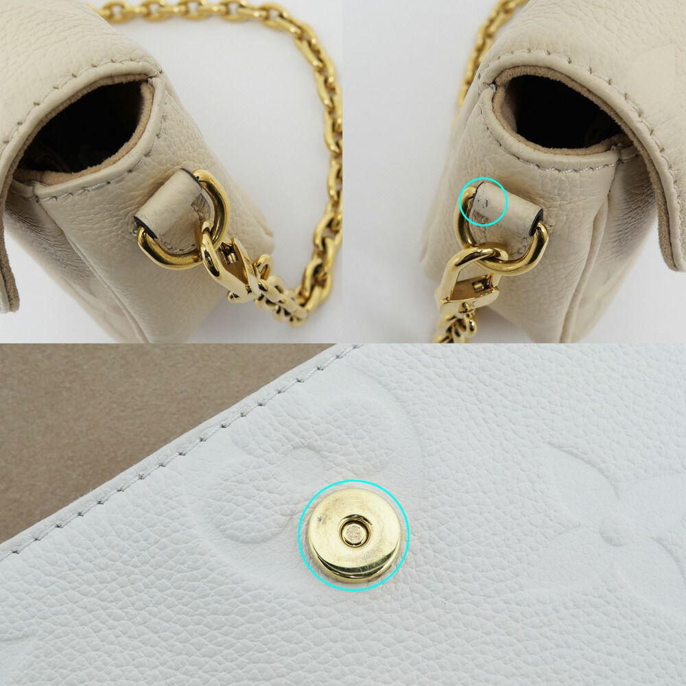 Louis Vuitton Monogram Empreinte Wallet on Chain Ivory Cream 3way Shoulder — view 7