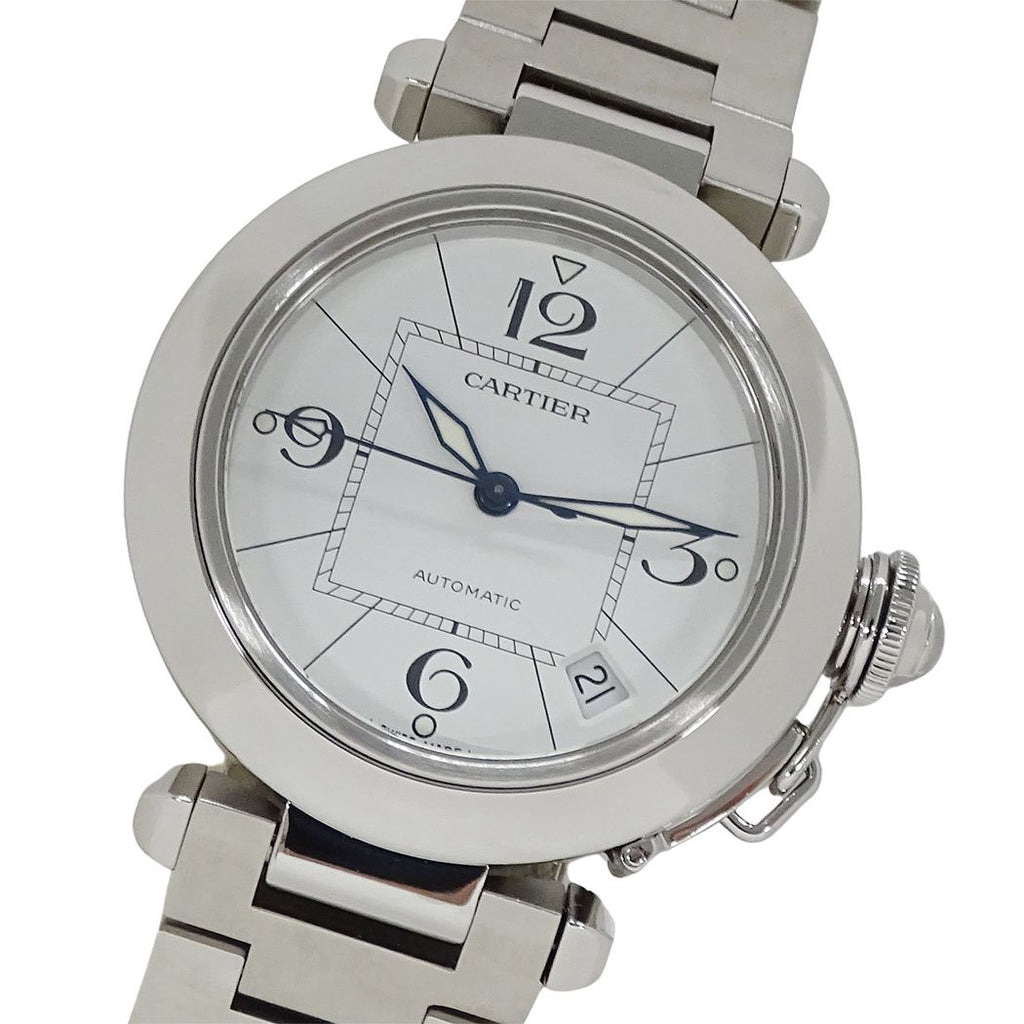 Cartier Watch Boys Pasha C Date Automatic Winding at Stainless Steel Silver
