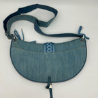 Dior Shoulder Bag a Dos Mitt Denim Blue — view 3