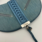 Dior Shoulder Bag a Dos Mitt Denim Blue — view 7