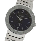 Bvlgari Watch Boys Date Automatic Winding at Stainless Steel Silver Black
