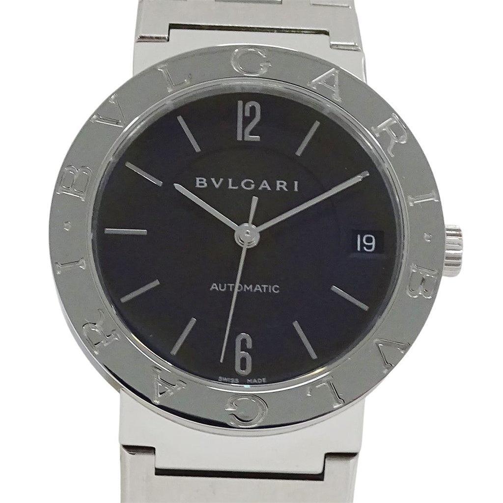 Bvlgari Watch Boys Date Automatic Winding at Stainless Steel Silver Black — view 2