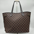 Louis Vuitton Damier Neverfull MM Brown Tote — view 4