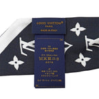 Louis Vuitton Scarf Silk Bandeau BB Monogram Infinity White Noir Black — view 5