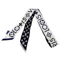 Louis Vuitton Scarf Silk Bandeau BB Monogram Infinity White Noir Black