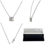 Gucci Logo Tag Necklace Silver Polished 925 Sterling Plate — view 2