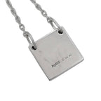 Gucci Logo Tag Necklace Silver Polished 925 Sterling Plate — view 6