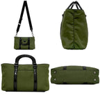 Prada 2-Way Shoulder Bag Khaki Green Tessuto Nylon Leather — view 2