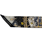 Louis Vuitton Ribbon Scarf Bandeau BB Let's Go White Black Multicolor Monogram — view 3