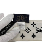 Louis Vuitton Ribbon Scarf Bandeau BB Let's Go White Black Multicolor Monogram — view 8