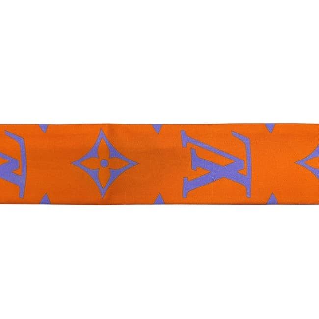 Louis Vuitton Ribbon Scarf Bandeau BB Ultimate Blue Orange Red Monogram Already — view 7