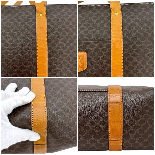 Celine Tote Brown Macadam Leather Document Shoulder — view 5