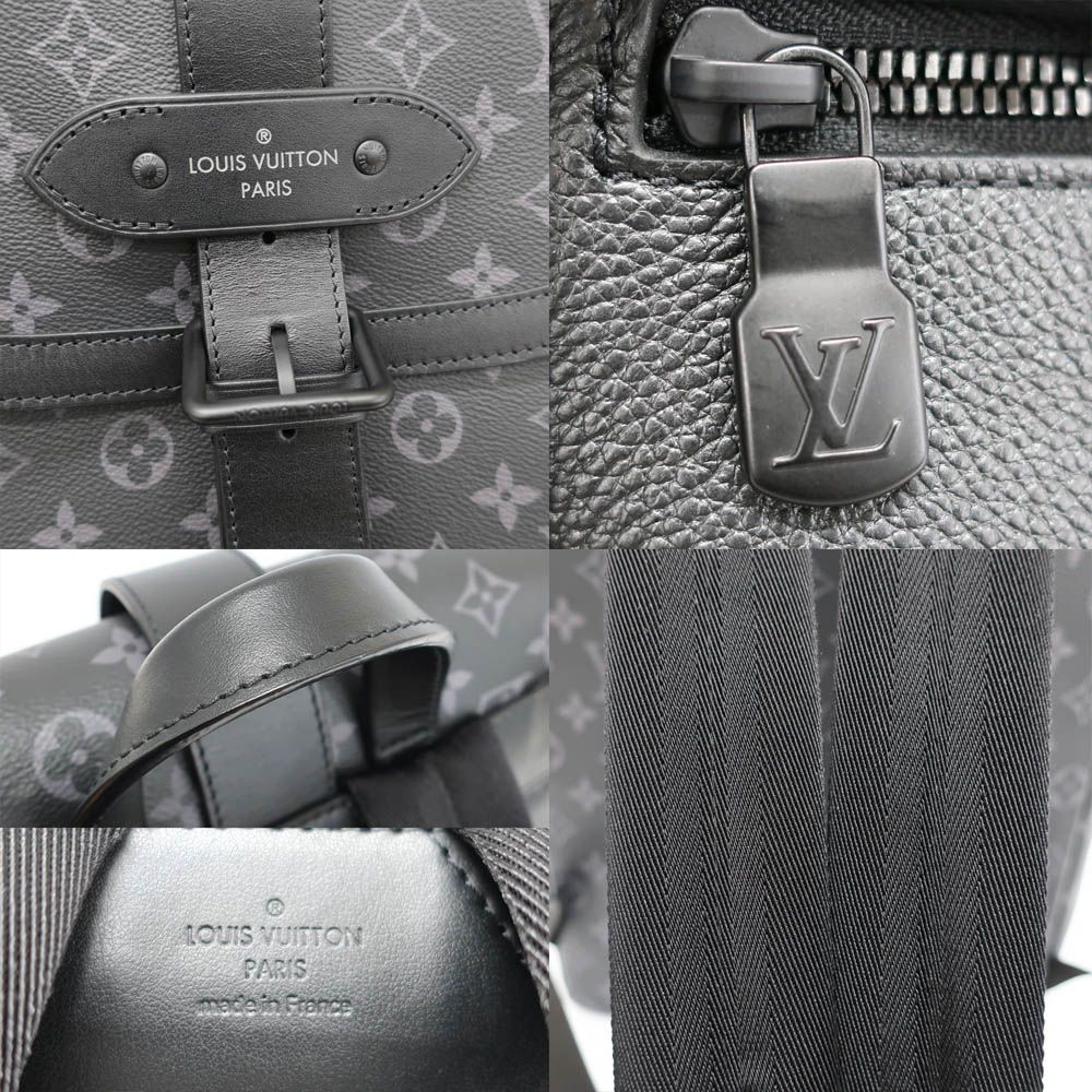 Louis Vuitton Ten Saumur Backpack Monogram Eclipse Black — view 8
