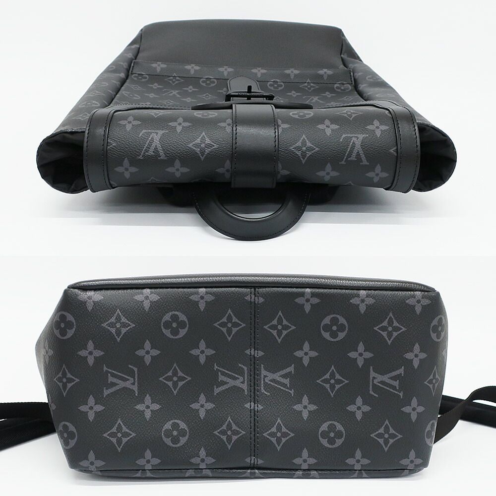 Louis Vuitton Ten Saumur Backpack Monogram Eclipse Black — view 3