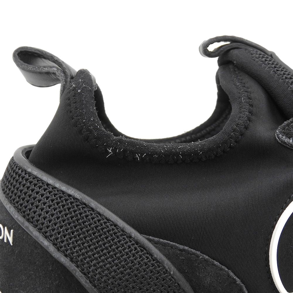 Louis Vuitton Run Away LV Circle Logo Low Cut Sneakers Leather Mesh Suede Black — view 4