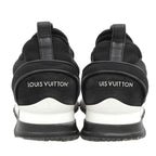 Louis Vuitton Run Away LV Circle Logo Low Cut Sneakers Leather Mesh Suede Black — view 5
