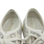 Dior Walk'n' Oblique Embroidered Platform Sneakers Gray — view 4
