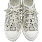 Dior Walk'n' Oblique Embroidered Platform Sneakers Gray — view 3