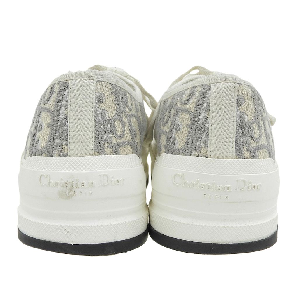 Dior Walk'n' Oblique Embroidered Platform Sneakers Gray — view 5