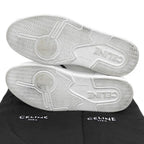 Celine Lace Up Low Sneakers White Black — view 2
