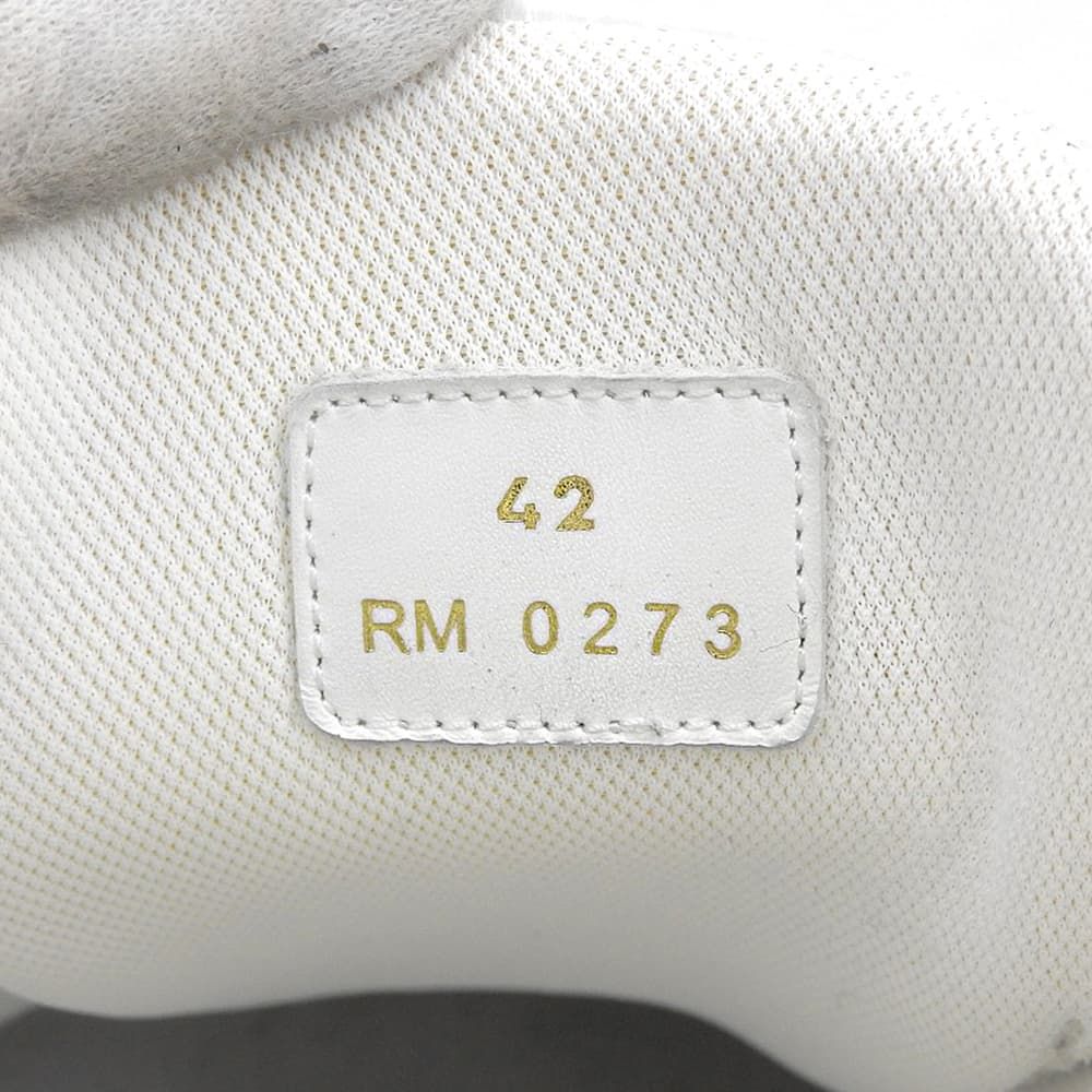 Celine Lace Up Low Sneakers White Black — view 6