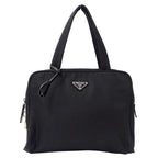 Prada Bag Handbag Nylon Black Logo
