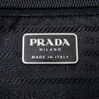 Prada Bag Handbag Nylon Black Logo — view 6