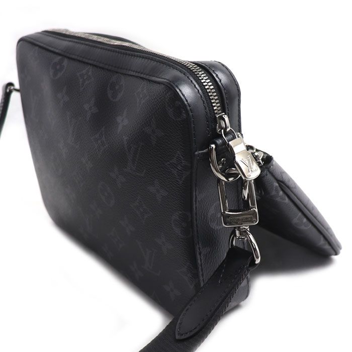 Louis Vuitton Trio Messenger Shoulder Bag Monogram Eclipse Gray — view 2