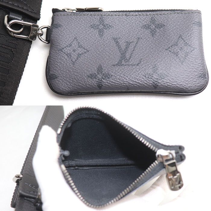 Louis Vuitton Trio Messenger Shoulder Bag Monogram Eclipse Gray — view 5