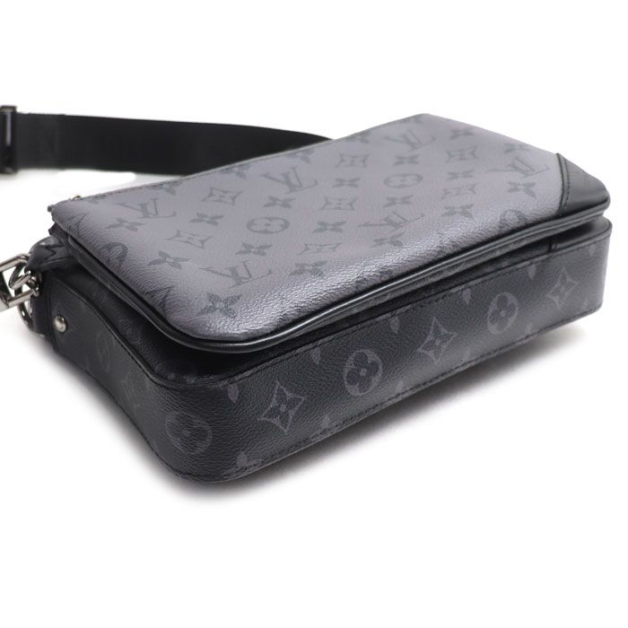 Louis Vuitton Trio Messenger Shoulder Bag Monogram Eclipse Gray — view 3