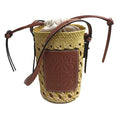 Loewe Anagram Cylinder Pocket Shoulder Bag Yellow